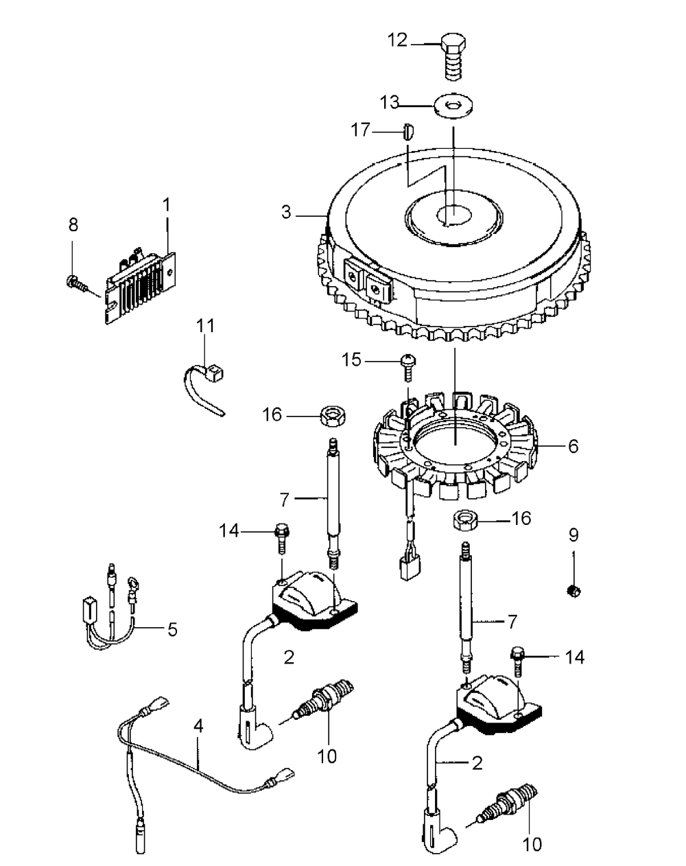 Fh541v-As25 Electric Equipment Diagram and Parts List for HFF1748 55AG5D4V750-WAM Cub Cadet Lawn Mower